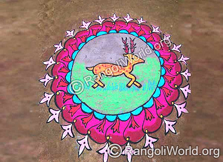 Deer Rangoli